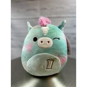 NWT Kentucky Derby Julep Squishmallow Plush Mint Tie-Dye Unicorn 8”